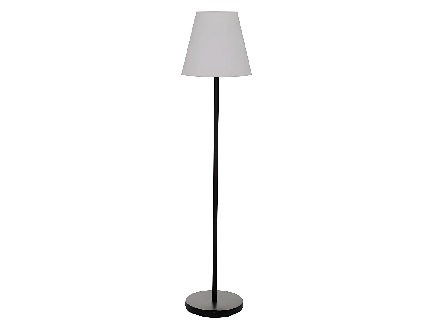 Lampadaire d'extérieur en métal coloris blanc - Diamètre 35 x Hauteur 150 cm