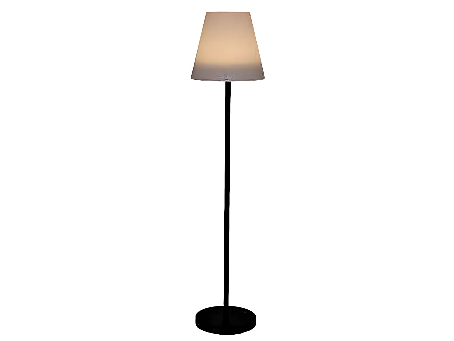 Lampadaire d'extérieur en métal coloris blanc - Diamètre 35 x Hauteur 150 cm