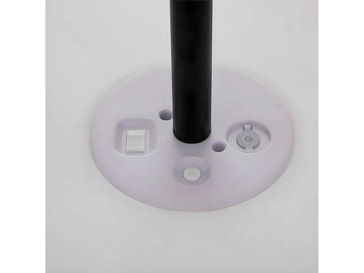 Lampadaire d'extérieur en métal coloris blanc - Diamètre 35 x Hauteur 150 cm