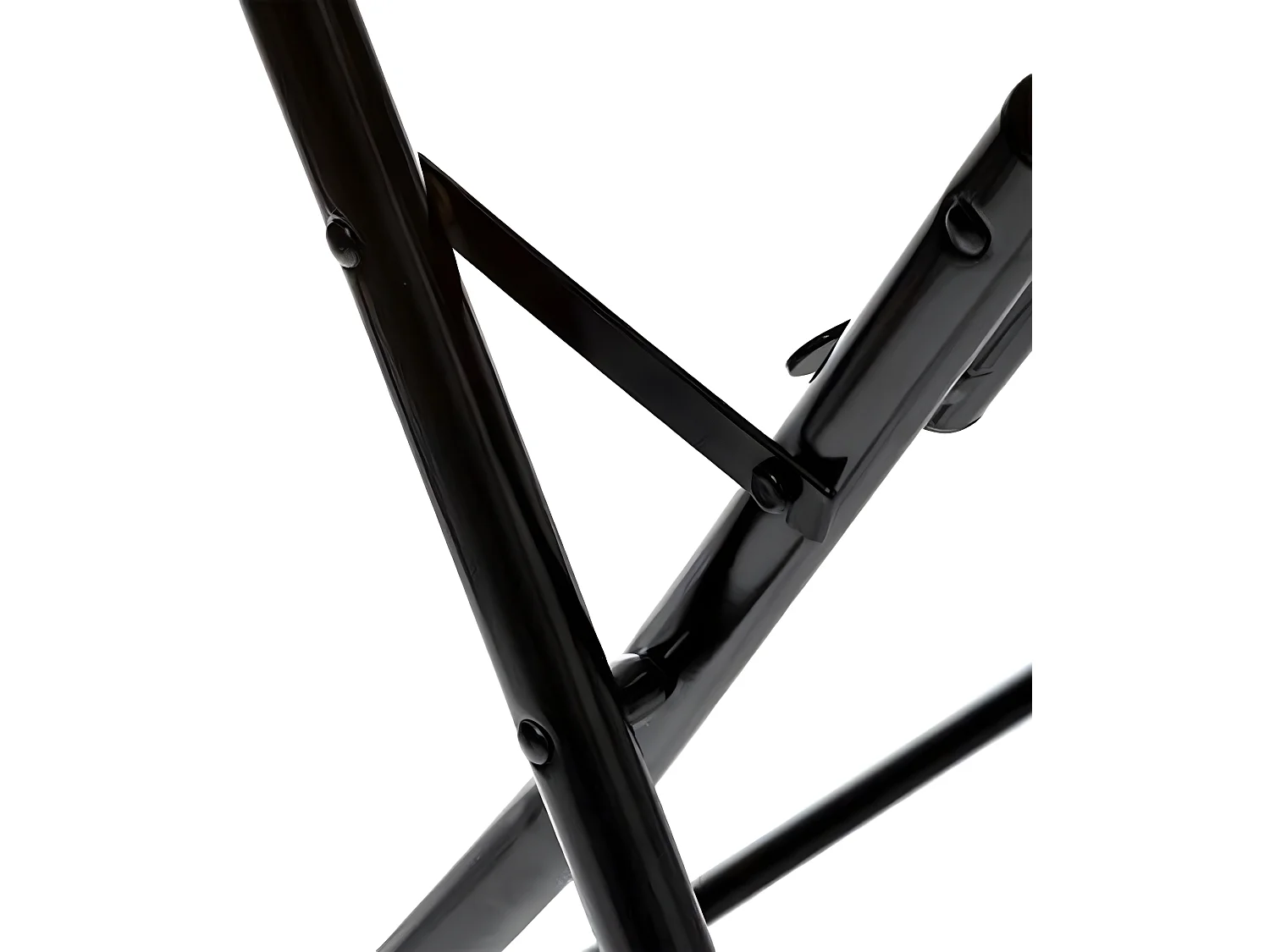 Table d'appoint pliante en métal coloris beige - L.60 x l.60 x H.75 cm