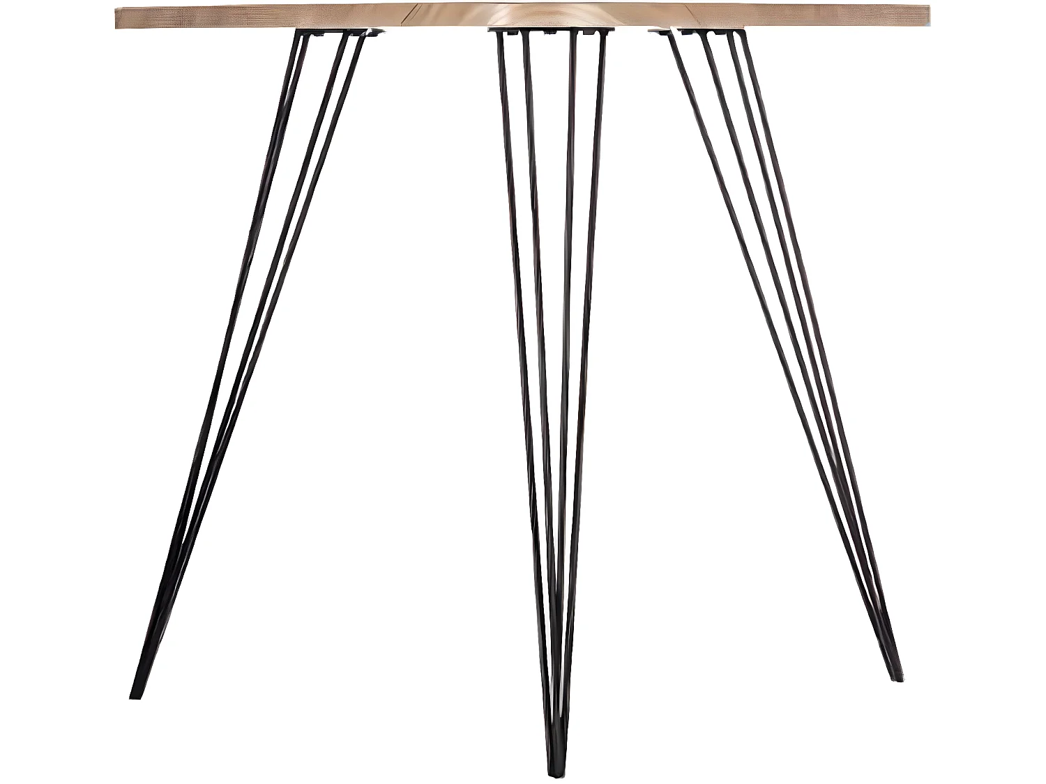 Table d'appoint en MDF coloris marron - Dim : L 69 x l 54 x H 60 cm