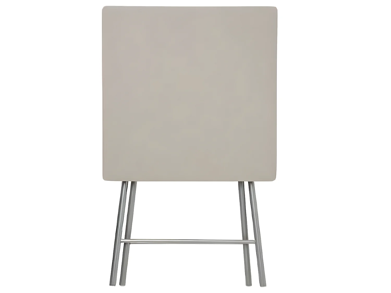 Table d'appoint pliante en métal coloris taupe - L.60 x l.60 x H.75 cm