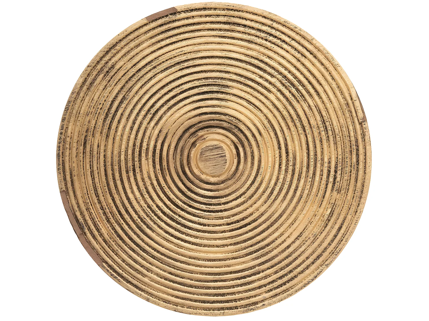 Lot de 2 tables d'appoint en bois et métal, coloris cuivre