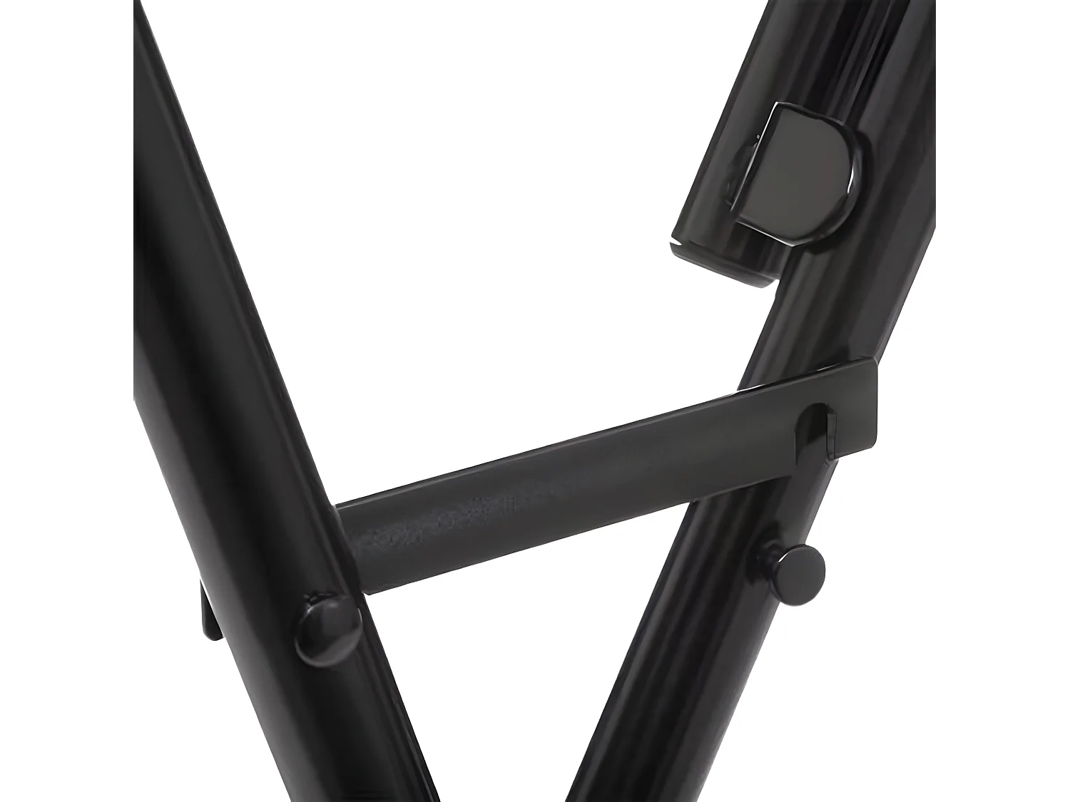 Table d'appoint pliante en métal et MDF coloris noir - L.60 x l.60 x H.75 cm