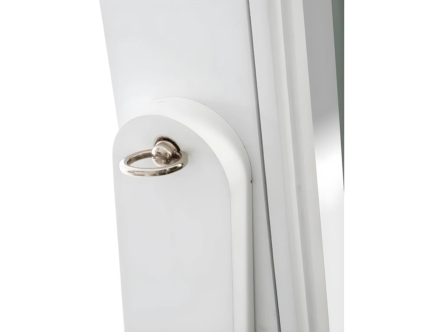 Armoire à bijoux LED blanche - L. 34 x H. 117 cm