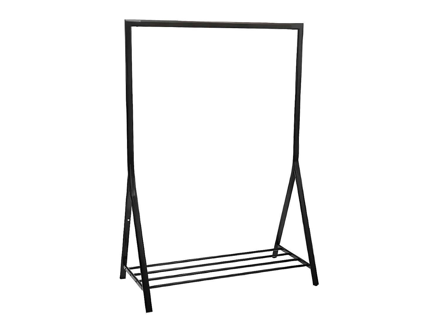 Portant à vêtements avec support à chaussures - L.117 x P.59 x H.165 cm