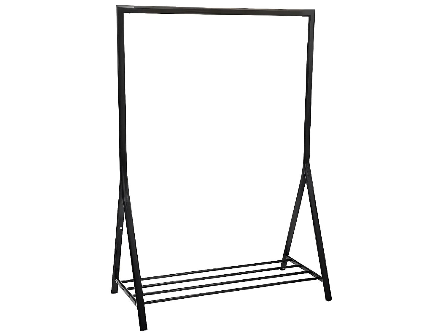 Portant à vêtements avec support à chaussures - L.117 x P.59 x H.165 cm