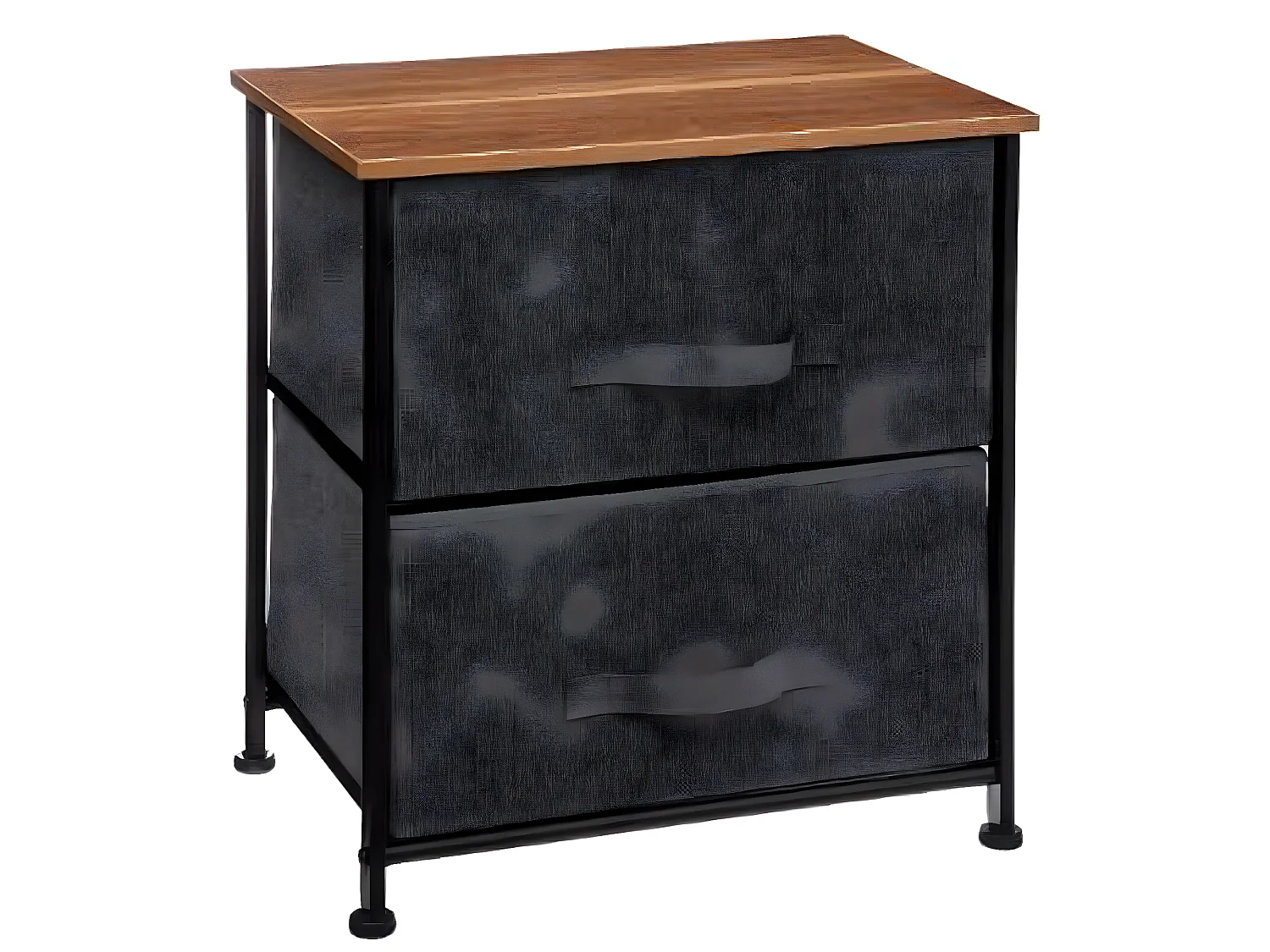 Table de chevet / table de nuit en gris foncé - L.45 x P.30 x H.51cm