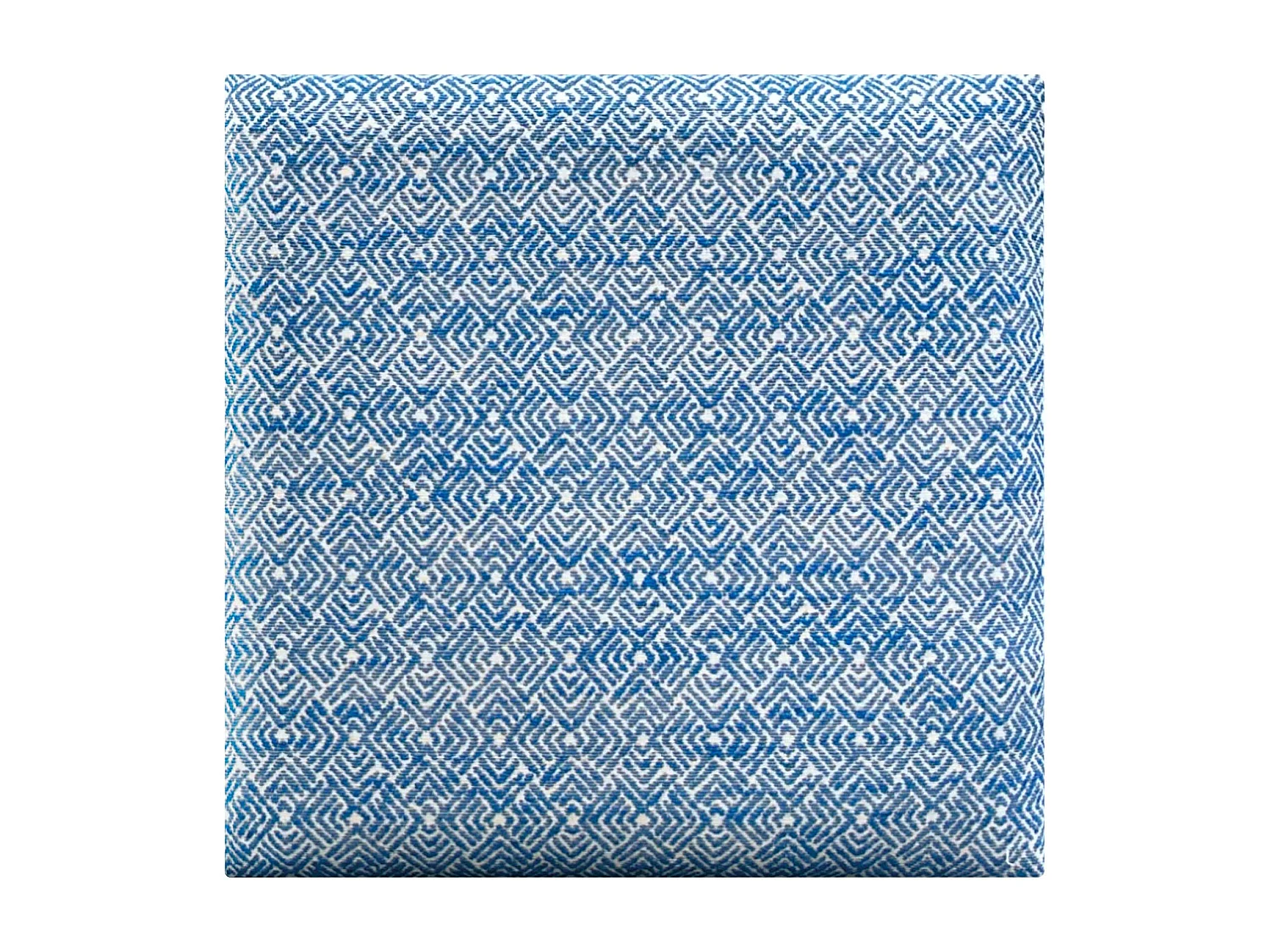 DHOME Set di 6 Pannelli Imbottiti in Tessuto di Lusso Pacchetto Autoadesivo per Pareti Assorbente Acustico e Protettivo (Ethnic Blue, 50x30cm, x6)