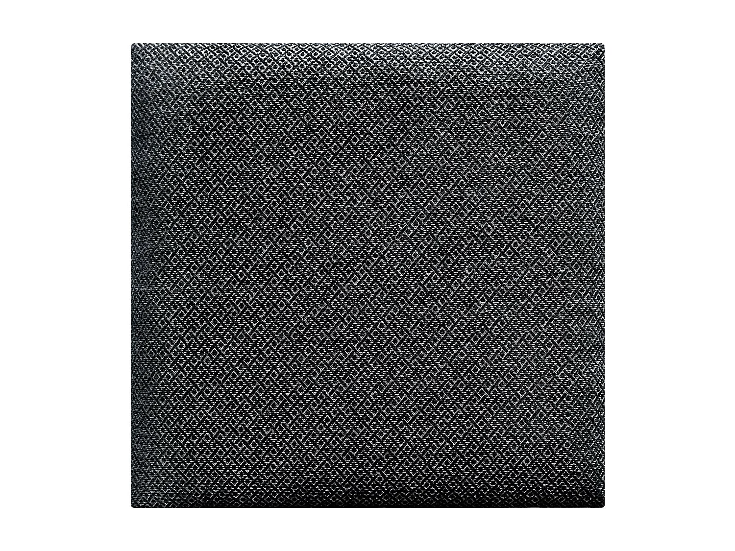 DHOME Ensemble de 8 Panneaux Tapissés en Tissu de Luxe Pack Autoadhésif pour Mur Acoustique Absorbant et Protecteur (Silver Ebony, 50x30cm, x8)