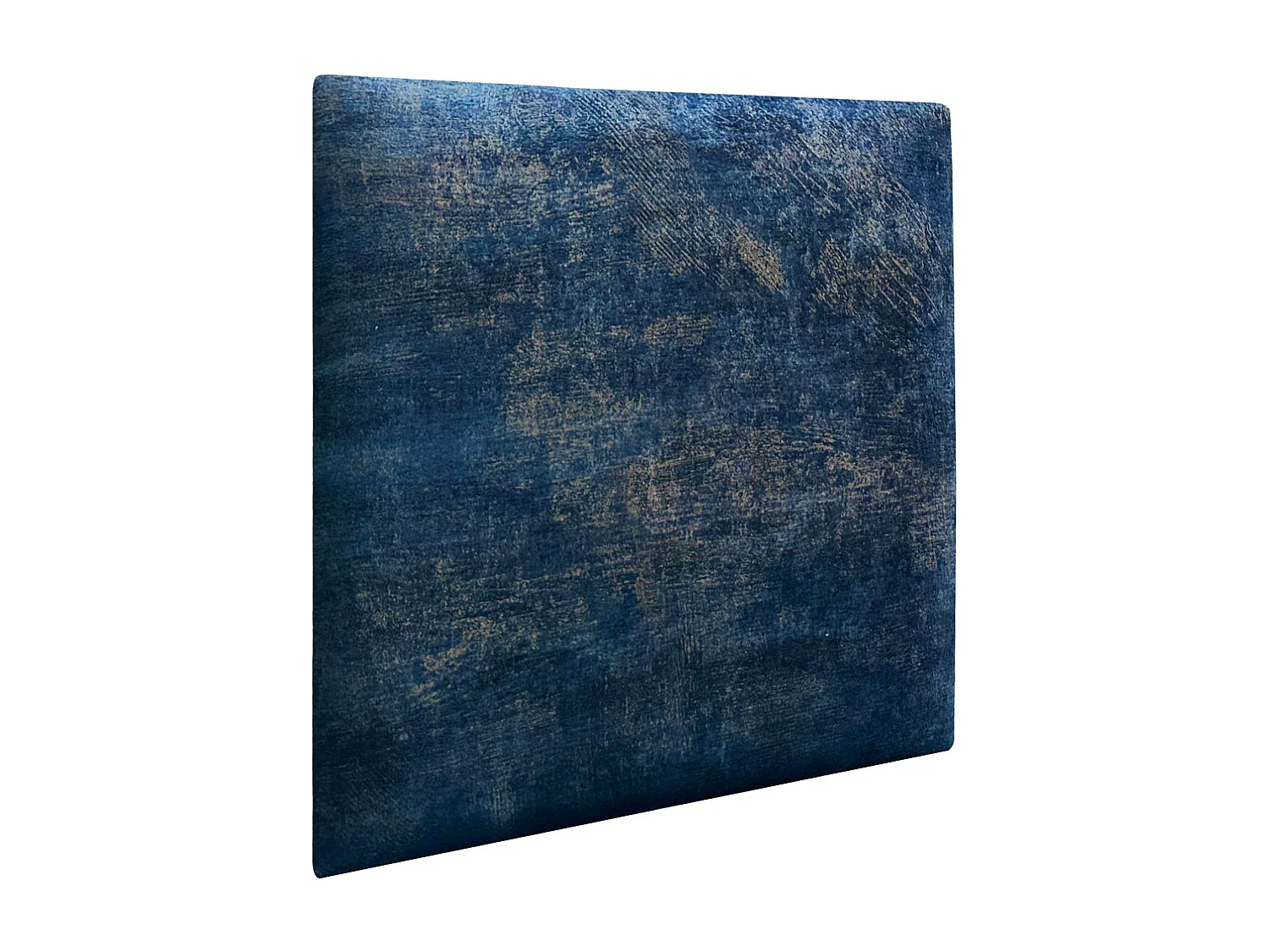 DHOME Ensemble de 1 Panneaux Tapissés en Tissu de Luxe Pack Autoadhésif pour Mur Acoustique Absorbant et Protecteur (Luxurious Blue, 60x40cm, x1)