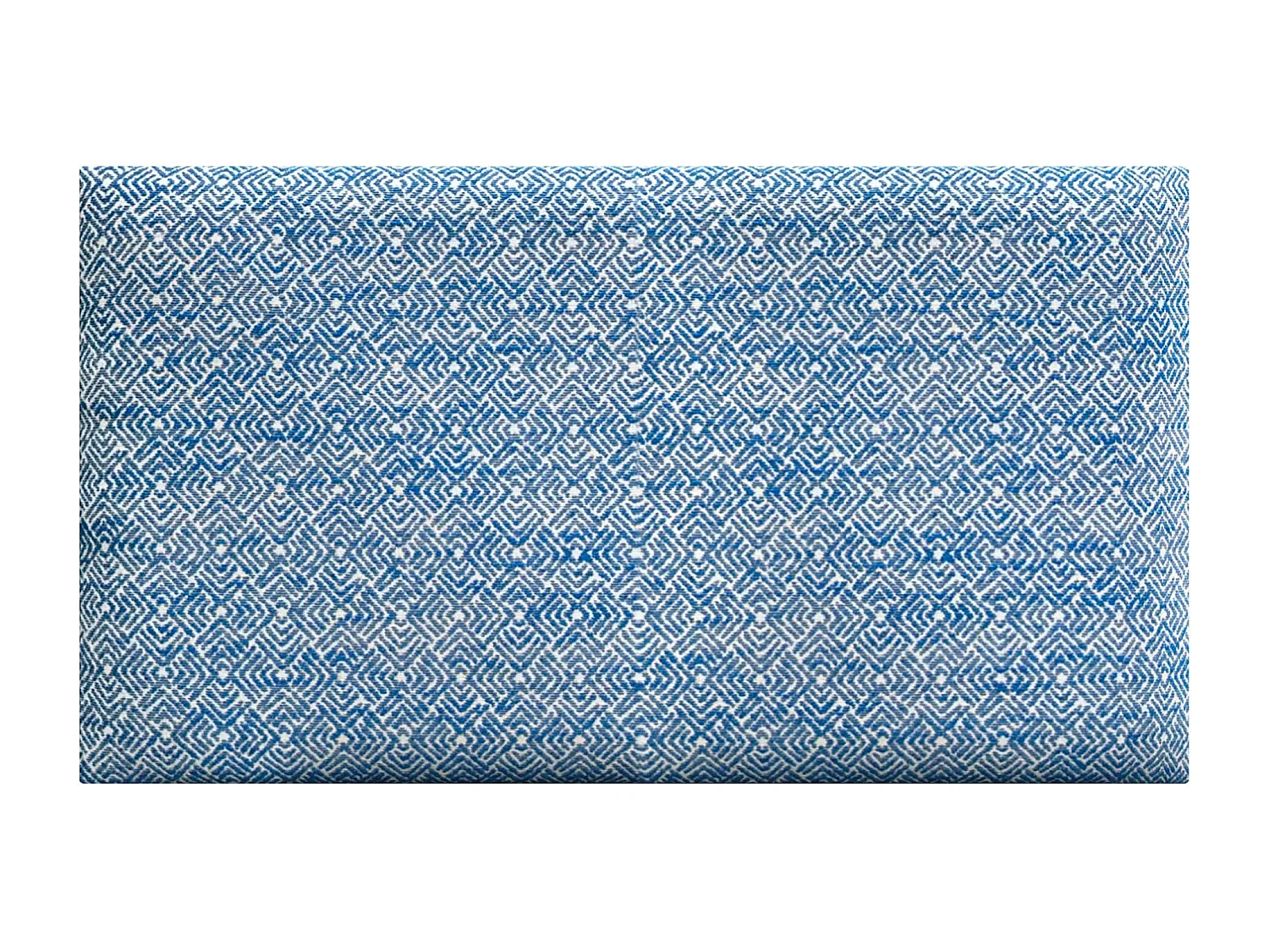DHOME Conjunto de 6 Painéis Estofados em Tecido de Luxo Pack Autoadesivo para Parede Absorvente Acústico e Protetor (Ethnic Blue, 50x50cm, x6)