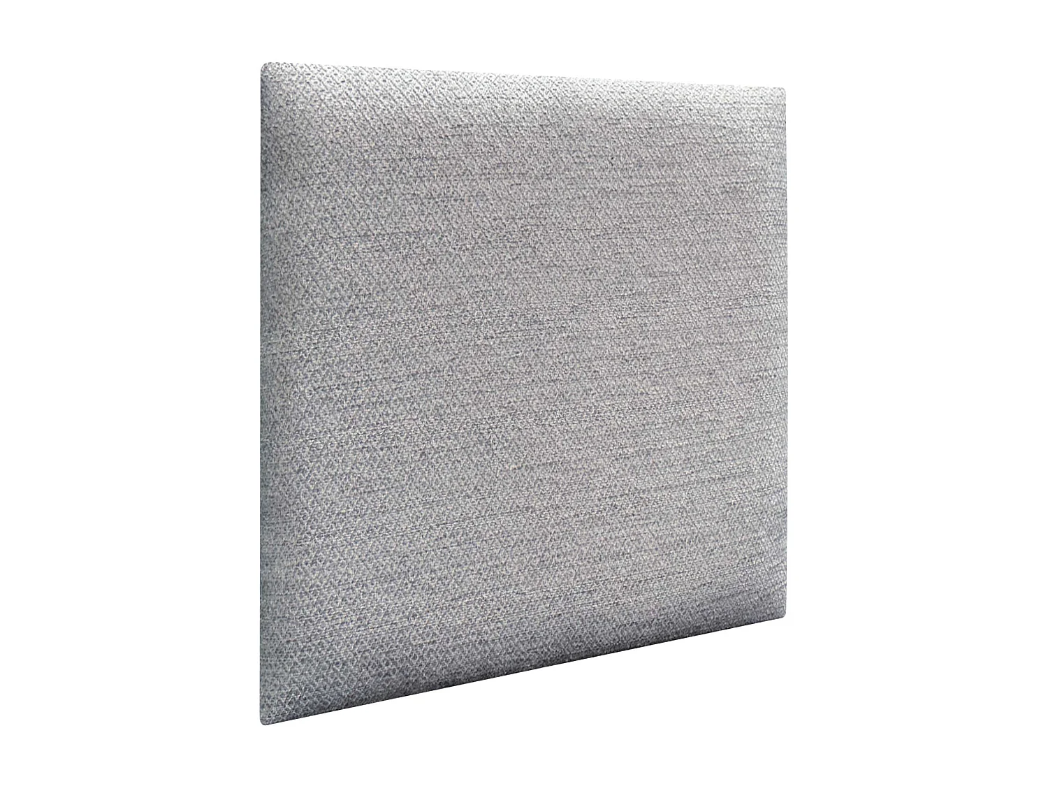 DHOME Ensemble de 1 Panneaux Tapissés en Tissu de Luxe Pack Autoadhésif pour Mur Acoustique Absorbant et Protecteur (Silver Grey, 50x30cm, x1)