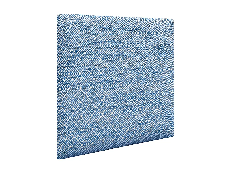 DHOME Panneaux Tapissés Exclusifs Série Luxury Edition Autoadhésifs pour Mur Acoustiques Absorbants Protection Chocs (Ethnic Blue, 60x60cm)