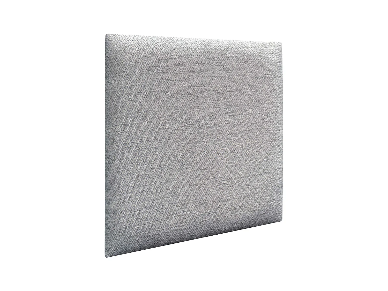 DHOME Panneaux Tapissés Exclusifs Série Luxury Edition Autoadhésifs pour Mur Acoustiques Absorbants Protection Chocs (Silver Grey, 60x60cm)