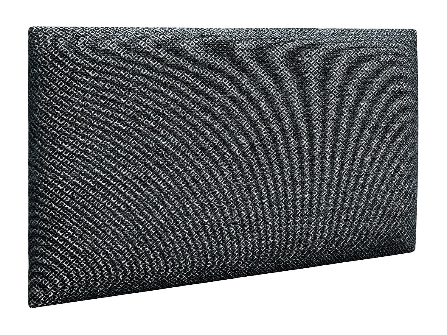 DHOME Ensemble de 8 Panneaux Tapissés en Tissu de Luxe Pack Autoadhésif pour Mur Acoustique Absorbant et Protecteur (Silver Ebony, 50x40cm, x8)