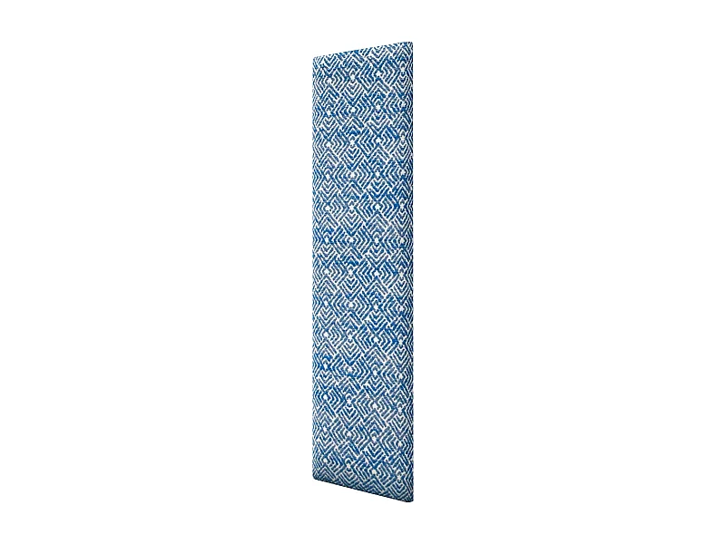 DHOME Paneles Tapizados Exclusivos Serie Luxury Edition Autoadhesivos para Pared Acústicos Absorbentes Protección Impactos (Ethnic Blue, 60x20cm)