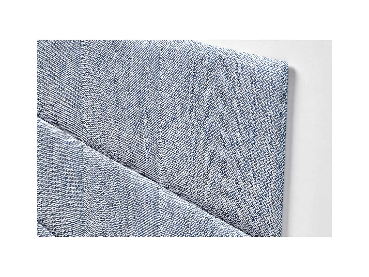 DHOME Tête de Lit Rembourrée Composée de Panneaux Autoadhésifs Interchangeables Série Luxury Edition Lit de Luxe Chambre (Épis Bleu, 120cm)