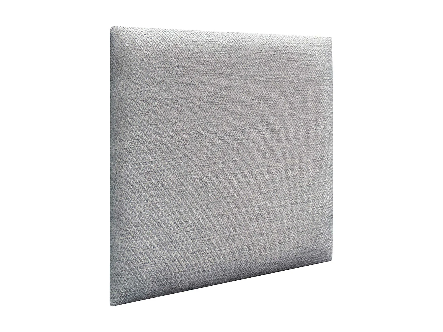 DHOME Ensemble de 1 Panneaux Tapissés en Tissu de Luxe Pack Autoadhésif pour Mur Acoustique Absorbant et Protecteur (Silver Grey, 60x40cm, x1)