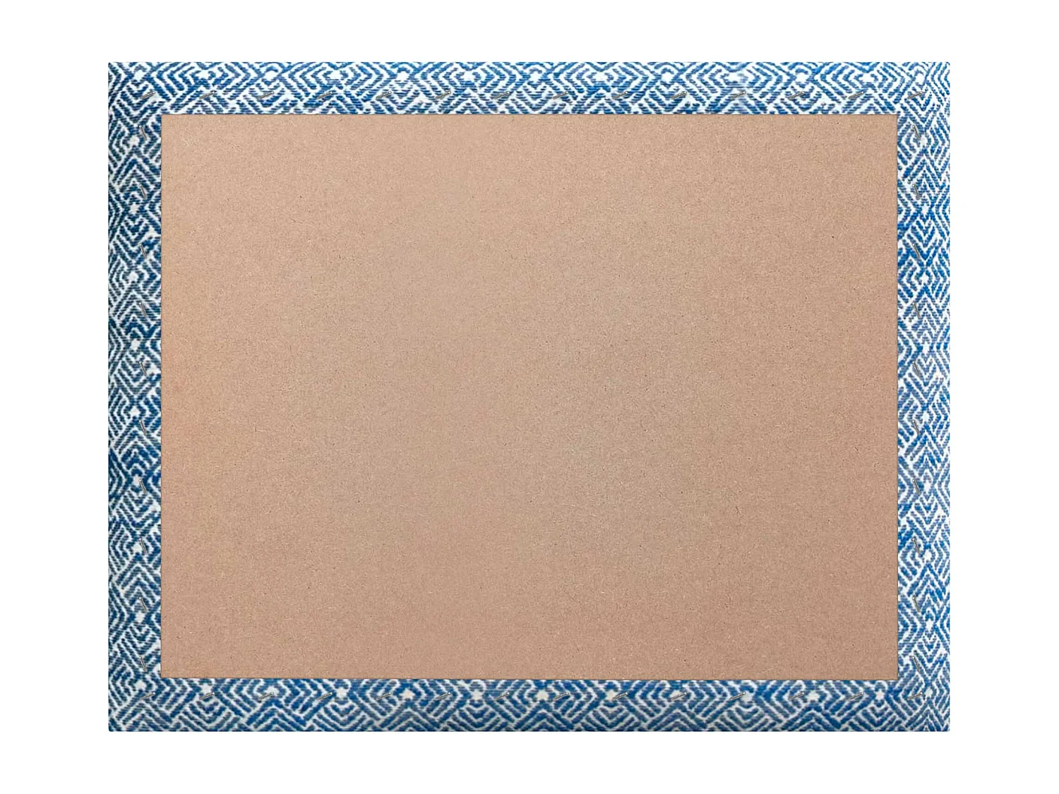 DHOME Tête de Lit Rembourrée Composée de Panneaux Autoadhésifs Interchangeables Série Luxury Edition Lit de Luxe Chambre (Ethnic Blue, 90cm)