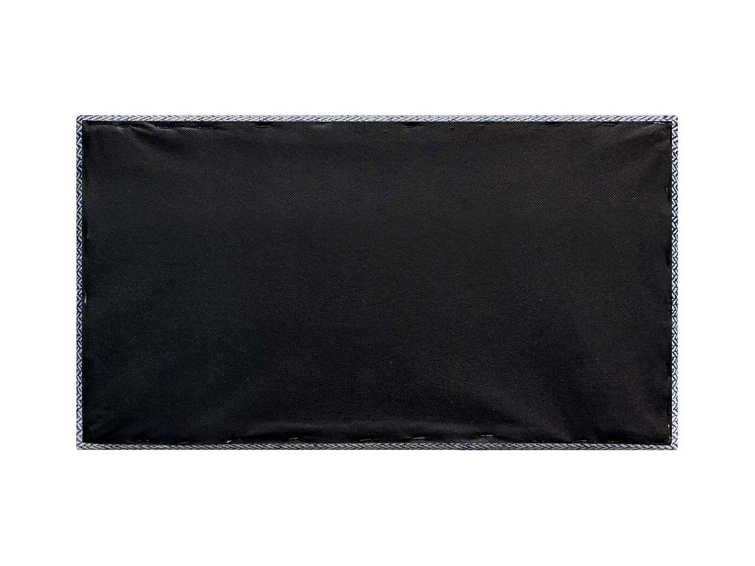 DHOME Ensemble de 8 Panneaux Tapissés en Tissu de Luxe Pack Autoadhésif pour Mur Acoustique Absorbant et Protecteur (Épis bleus, 50x40cm, x8)