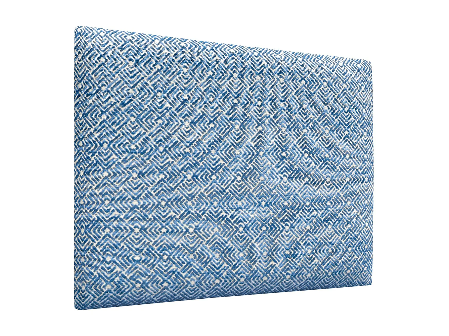 DHOME Gestoffeerd hoofdbord bestaande uit verwisselbare zelfklevende panelen Luxury Edition Serie Luxe bed Slaapkamer (Ethnic Blue, 220cm)