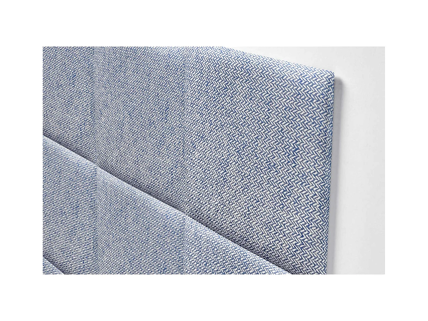 DHOME Tête de Lit Rembourrée Composée de Panneaux Autoadhésifs Interchangeables Série Luxury Edition Lit de Luxe Chambre (Épis Bleu, 190cm)