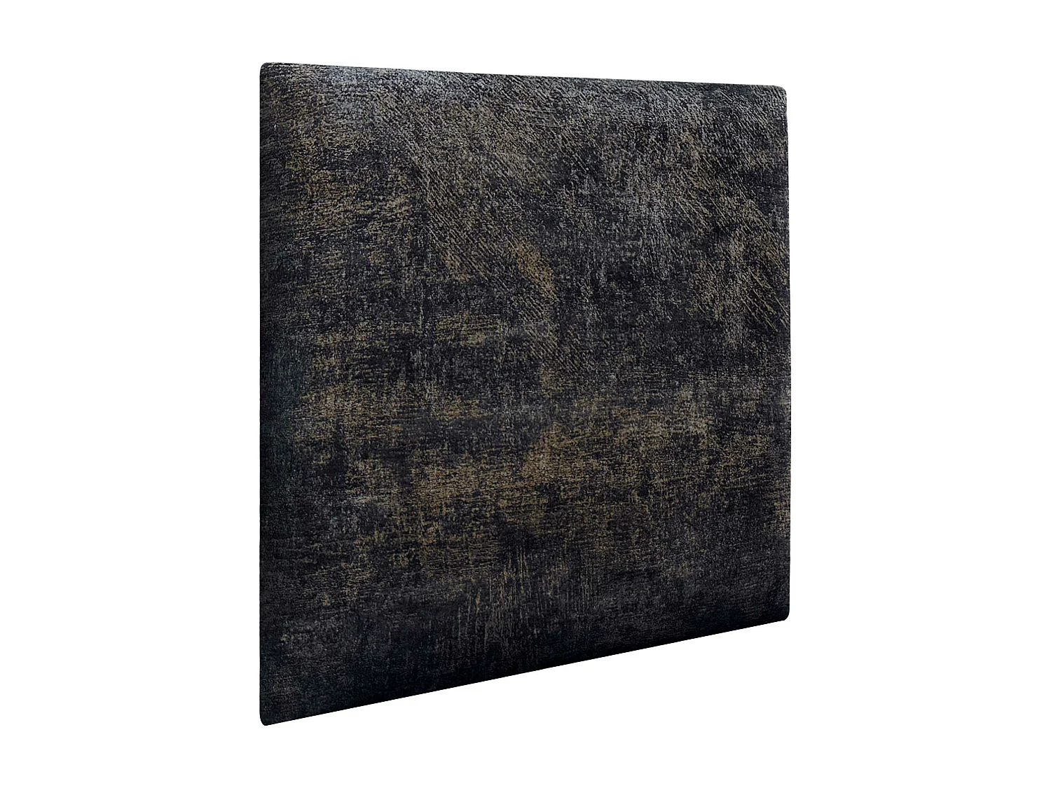 DHOME Set van 1 Luxe Stoffen Zelfklevend Gestoffeerd Paneel voor Muur, Geluidsabsorberend en Beschermend (Luxurious Black, 50x30cm, x1)