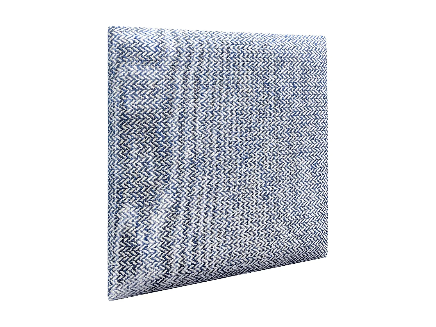 DHOME Ensemble de 8 Panneaux Tapissés en Tissu de Luxe Pack Autoadhésif pour Mur Acoustique Absorbant et Protecteur (Épis bleus, 50x30cm, x8)