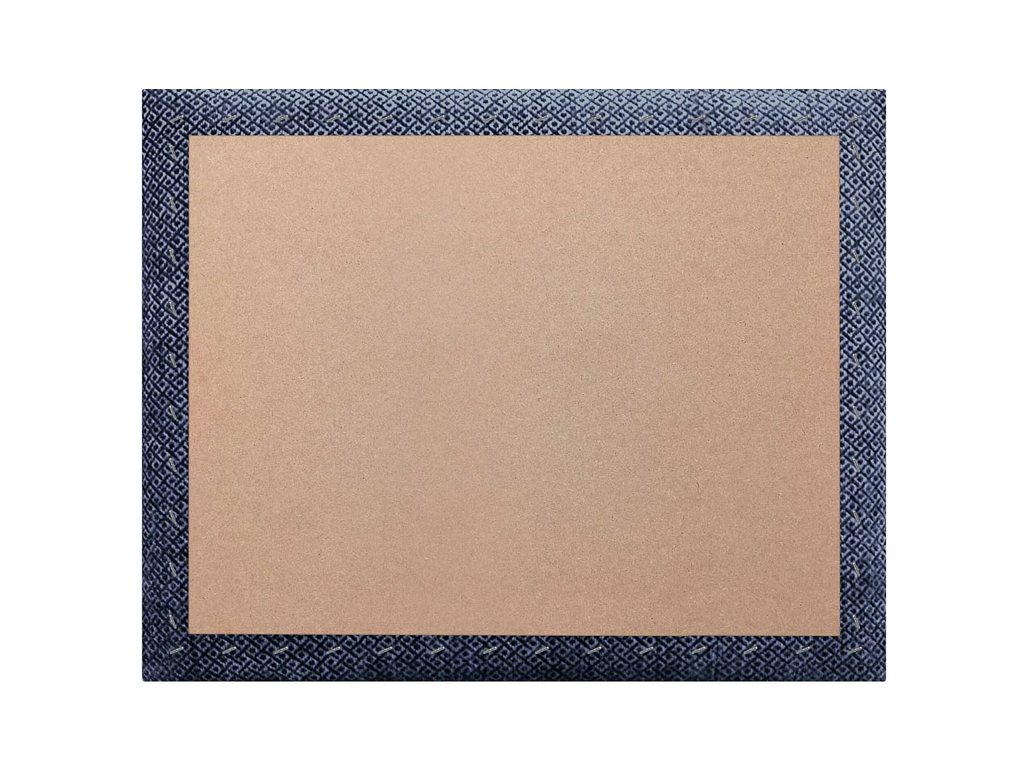DHOME Tête de Lit Rembourrée Composée de Panneaux Autoadhésifs Interchangeables Série Luxury Edition Lit de Luxe Chambre (Silver Marine, 110cm)