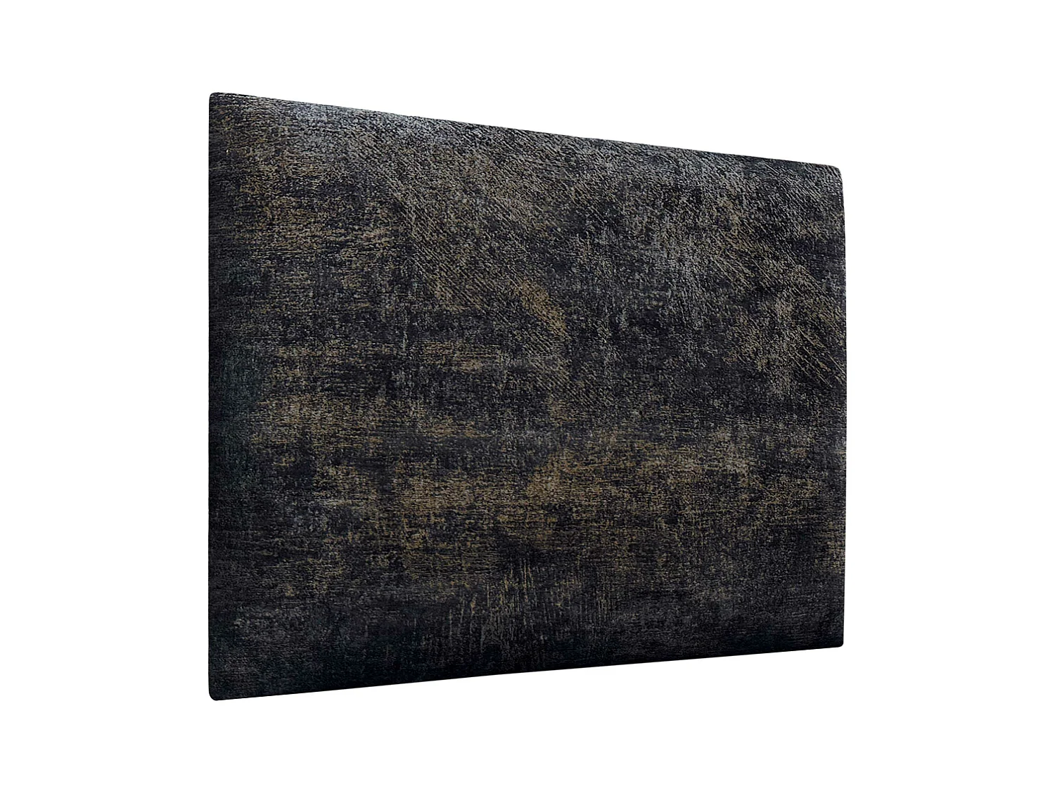 DHOME Tête de Lit Rembourrée Composée de Panneaux Autoadhésifs Interchangeables Série Luxury Edition Lit de Luxe Chambre (Luxurious Black, 140cm)