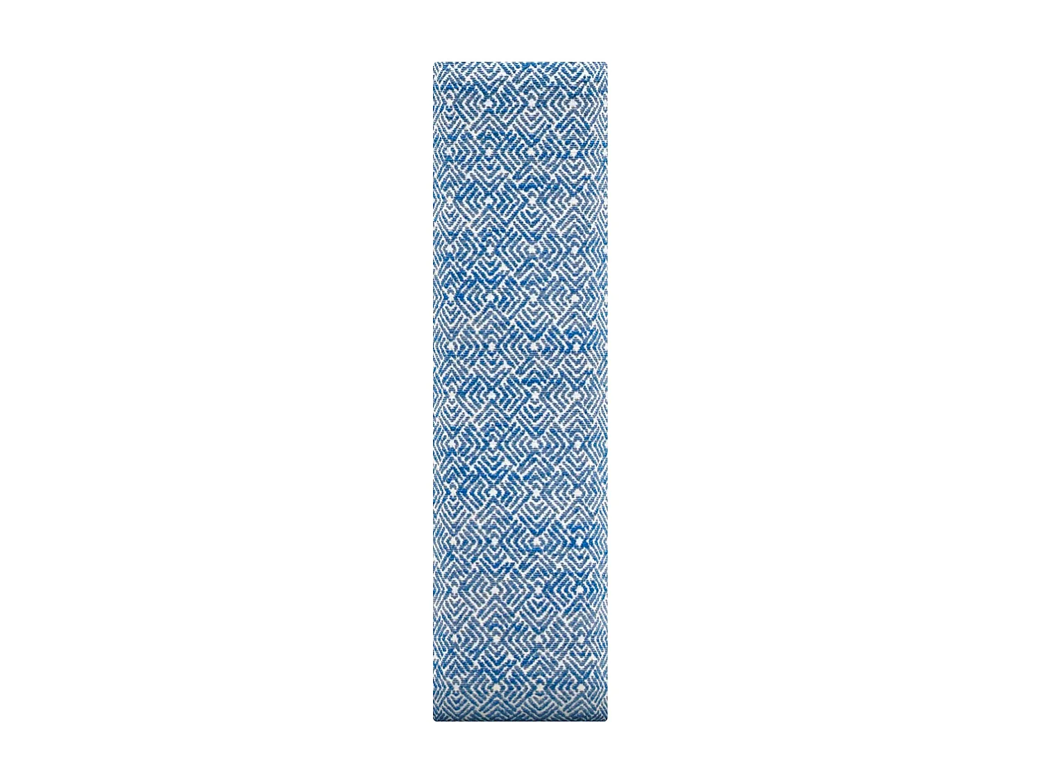DHOME Set aus 6 luxuriös gepolsterte Paneele aus Stoff, Selbstklebende Akustik-Wandpaneele, schallabsorbierend, schützend (Ethnic Blue, 60x20cm, x6)