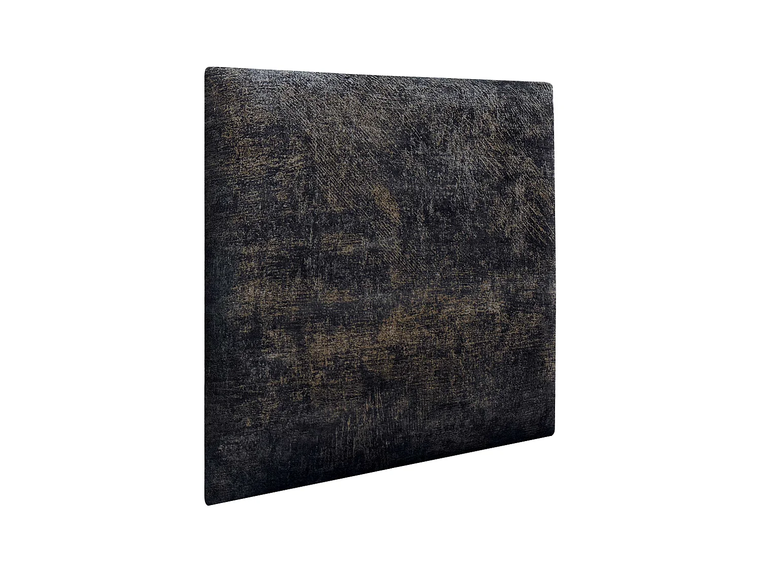 DHOME Ensemble de 6 Panneaux Tapissés en Tissu de Luxe Pack Autoadhésif pour Mur Acoustique Absorbant et Protecteur (Luxurious Black, 60x40cm, x6)
