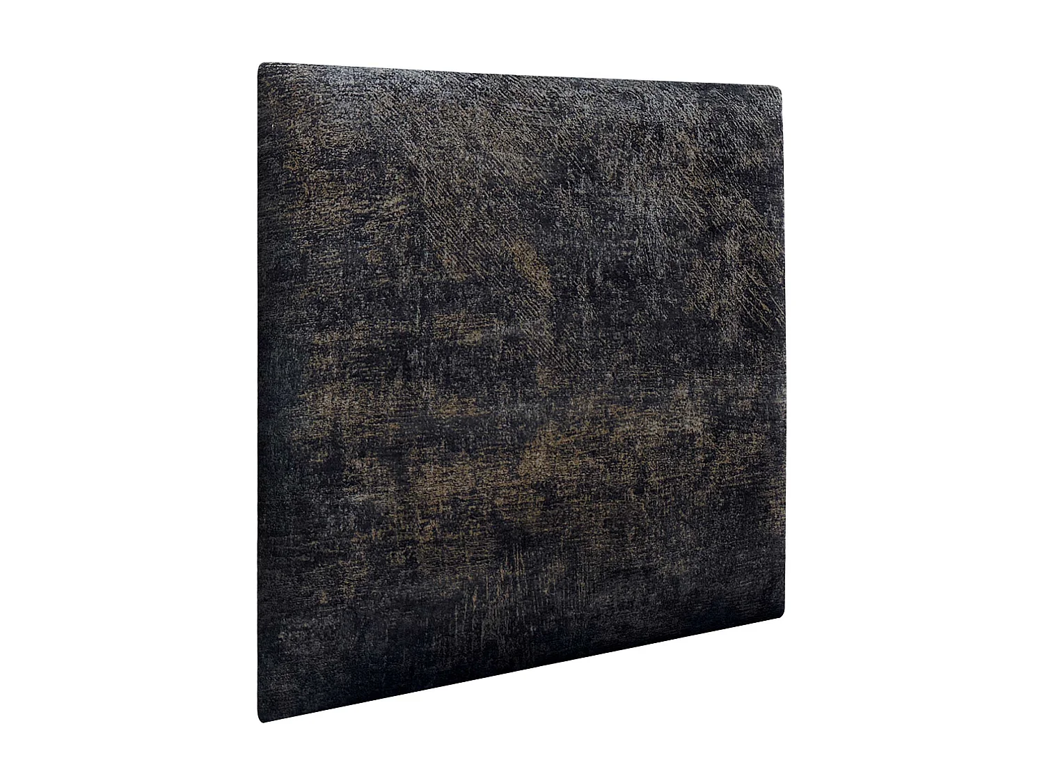 DHOME Ensemble de 6 Panneaux Tapissés en Tissu de Luxe Pack Autoadhésif pour Mur Acoustique Absorbant et Protecteur (Luxurious Black, 60x40cm, x6)