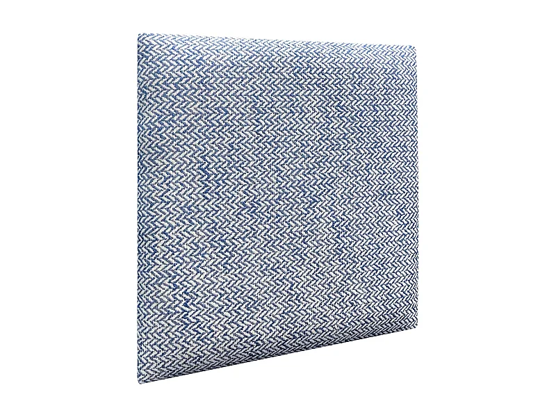 DHOME Panneaux Tapissés Exclusifs Série Luxury Edition Autoadhésifs pour Mur Acoustiques Absorbants Protection Chocs (Épis Azul, 60x60cm)