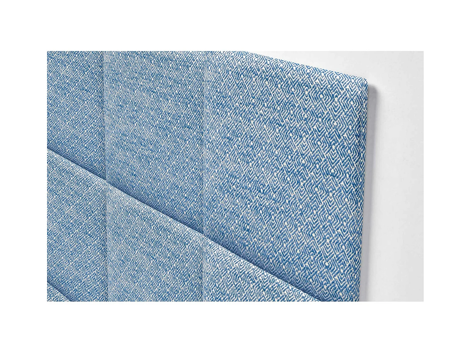 DHOME Tête de Lit Rembourrée Composée de Panneaux Autoadhésifs Interchangeables Série Luxury Edition Lit de Luxe Chambre (Ethnic Blue, 150cm)
