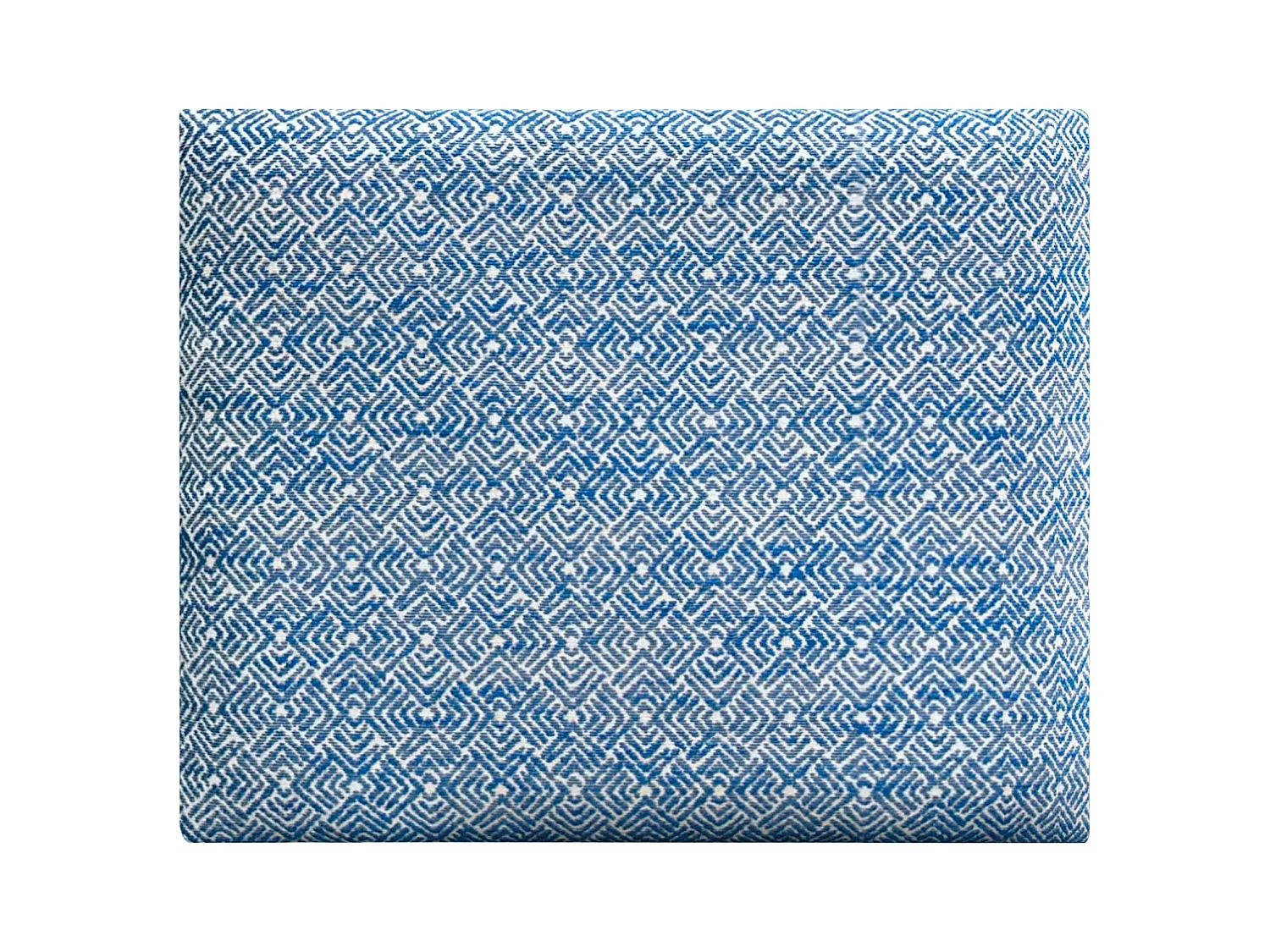 DHOME Tête de Lit Rembourrée Composée de Panneaux Autoadhésifs Interchangeables Série Luxury Edition Lit de Luxe Chambre (Ethnic Blue, 150cm)