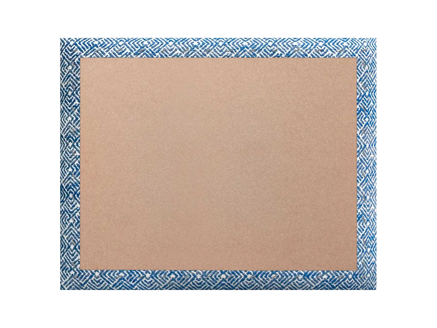 DHOME Tête de Lit Rembourrée Composée de Panneaux Autoadhésifs Interchangeables Série Luxury Edition Lit de Luxe Chambre (Ethnic Blue, 150cm)