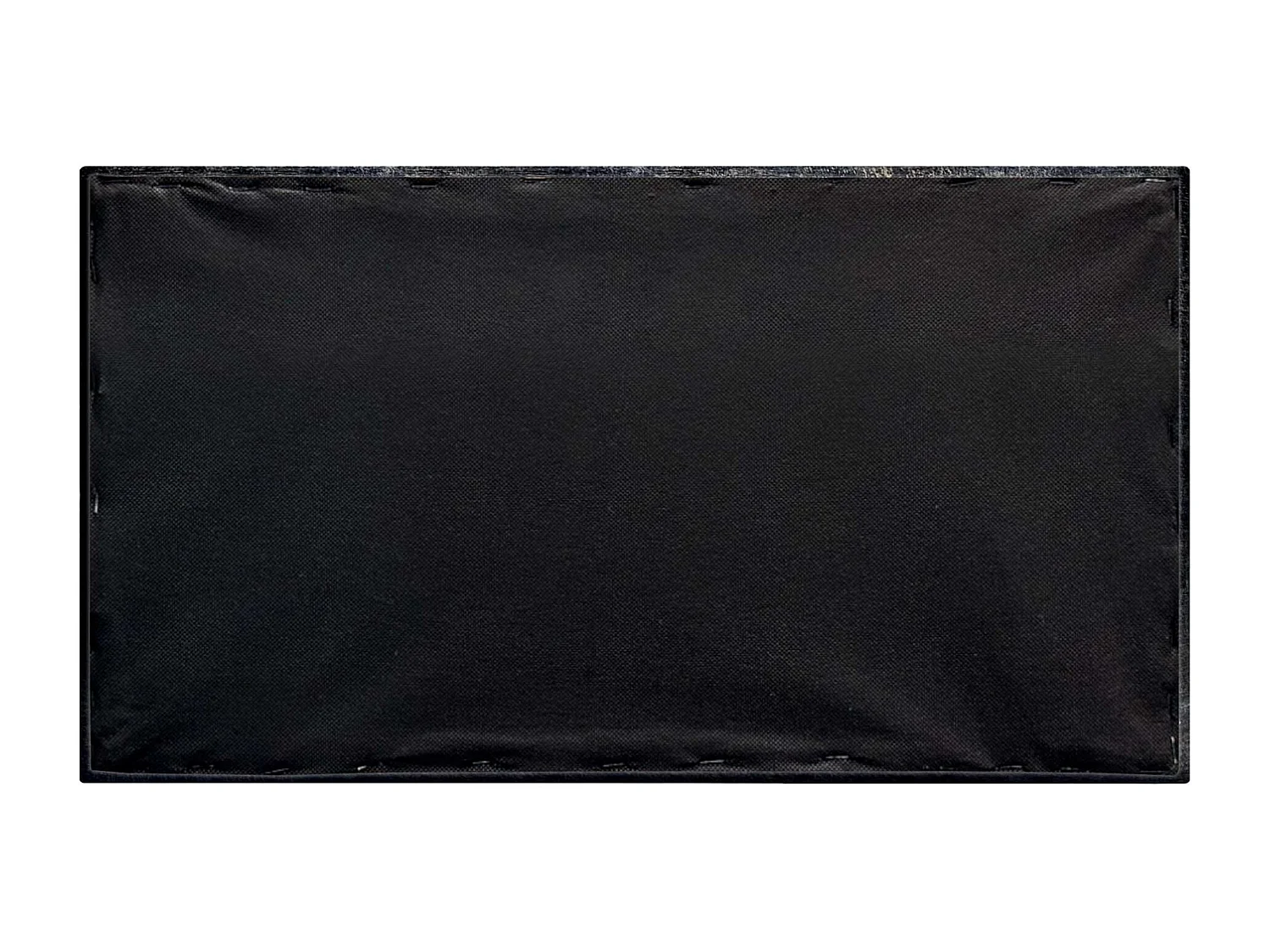 DHOME Ensemble de 1 Panneaux Tapissés en Tissu de Luxe Pack Autoadhésif pour Mur Acoustique Absorbant et Protecteur (Luxurious Black, 50x40cm, x1)