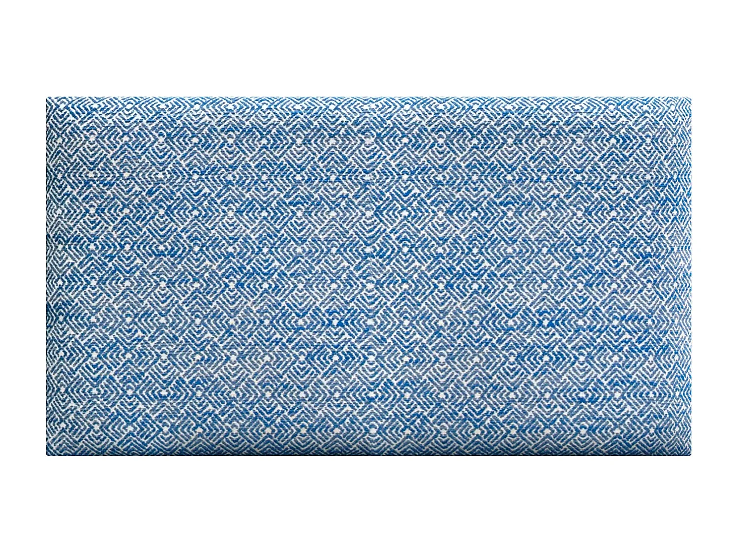 DHOME Ensemble de 8 Panneaux Tapissés en Tissu de Luxe Pack Autoadhésif pour Mur Acoustique Absorbant et Protecteur (Ethnic Blue, 50x50cm, x8)