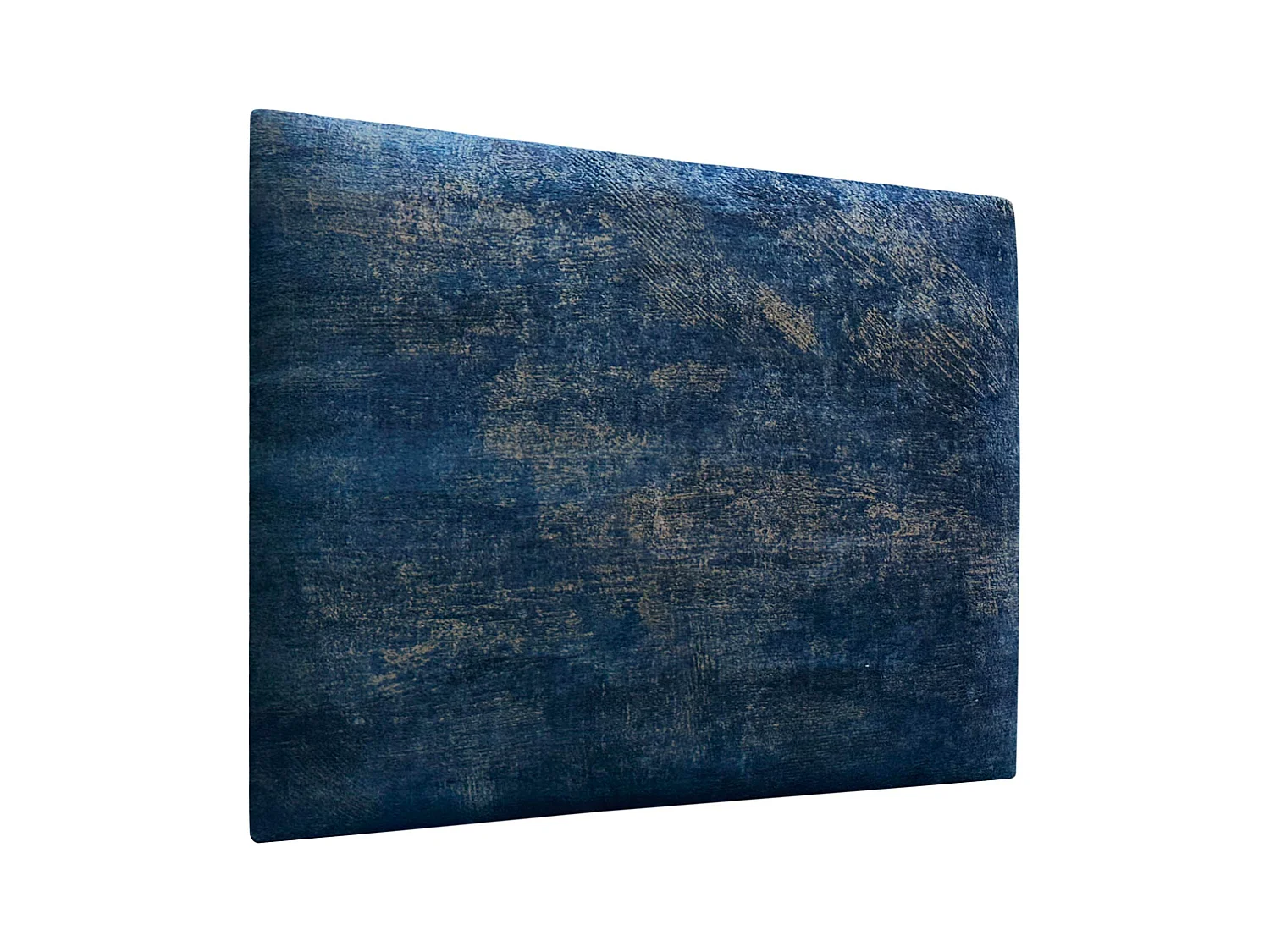 DHOME Tête de Lit Rembourrée Composée de Panneaux Autoadhésifs Interchangeables Série Luxury Edition Lit de Luxe Chambre (Luxurious Blue, 105cm)