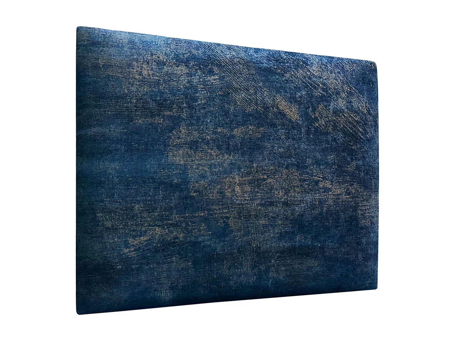 DHOME Tête de Lit Rembourrée Composée de Panneaux Autoadhésifs Interchangeables Série Luxury Edition Lit de Luxe Chambre (Luxurious Blue, 105cm)
