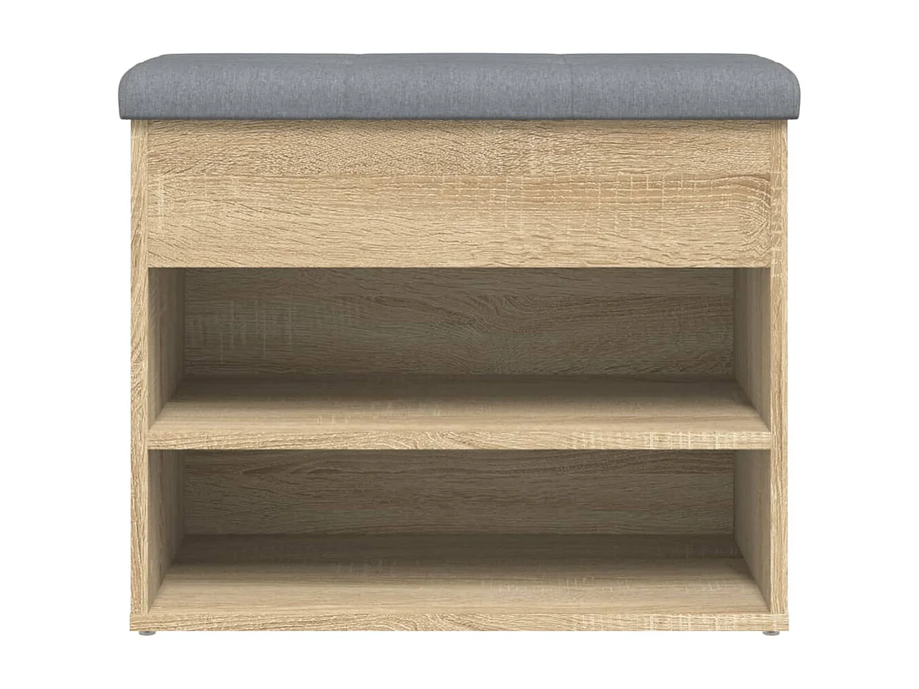 Panca Porta Scarpe Rovere Sonoma 62x32x50 cm Legno Multistrato