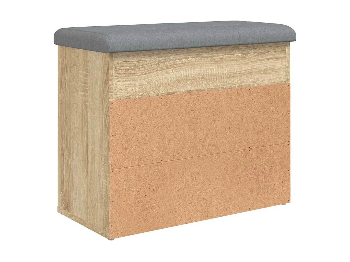 Schoenenbankje 62x32x50 cm bewerkt hout sonoma eikenkleurig