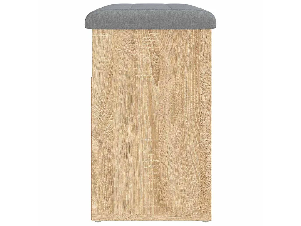 Banc à chaussures chêne sonoma 62x32x50 cm bois d'ingénierie