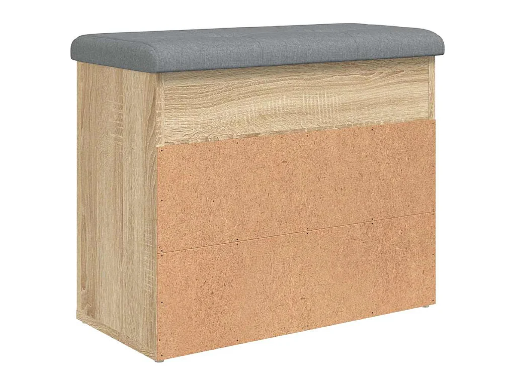 Banc à chaussures chêne sonoma 62x32x50 cm bois d'ingénierie