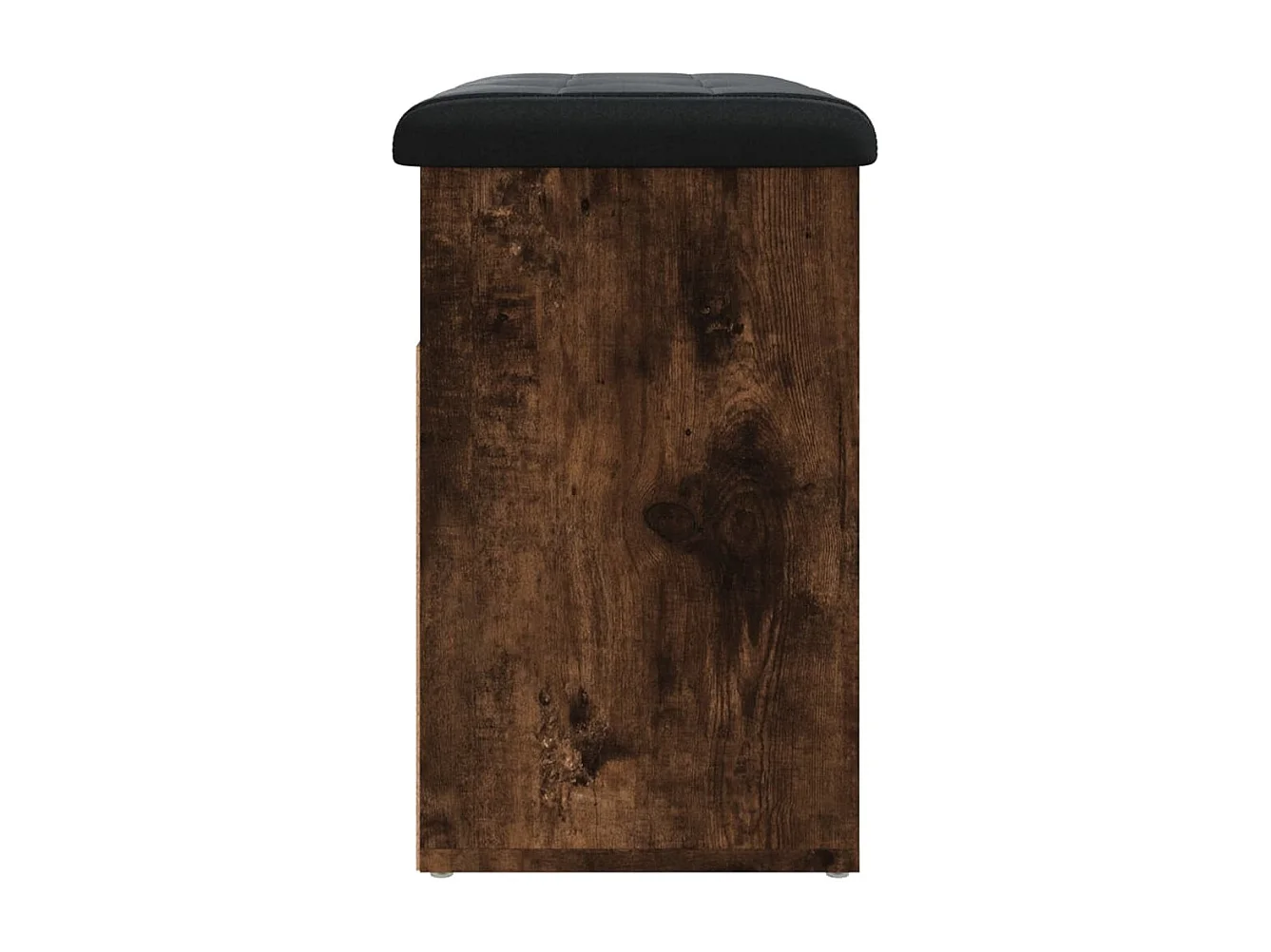 Schoenenbankje 62x32x50 cm bewerkt hout gerookt eikenkleurig