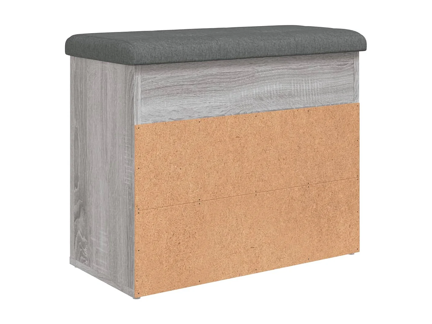 Banc à chaussures sonoma gris 62x32x50 cm bois d'ingénierie