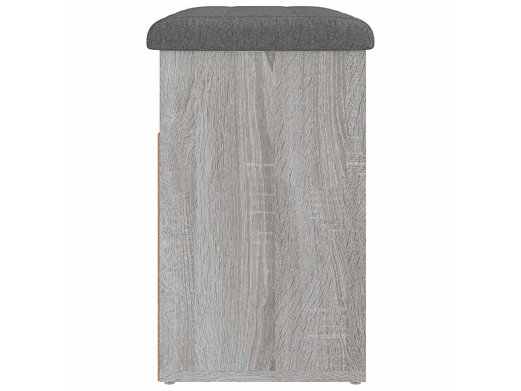 Banc à chaussures sonoma gris 62x32x50 cm bois d'ingénierie