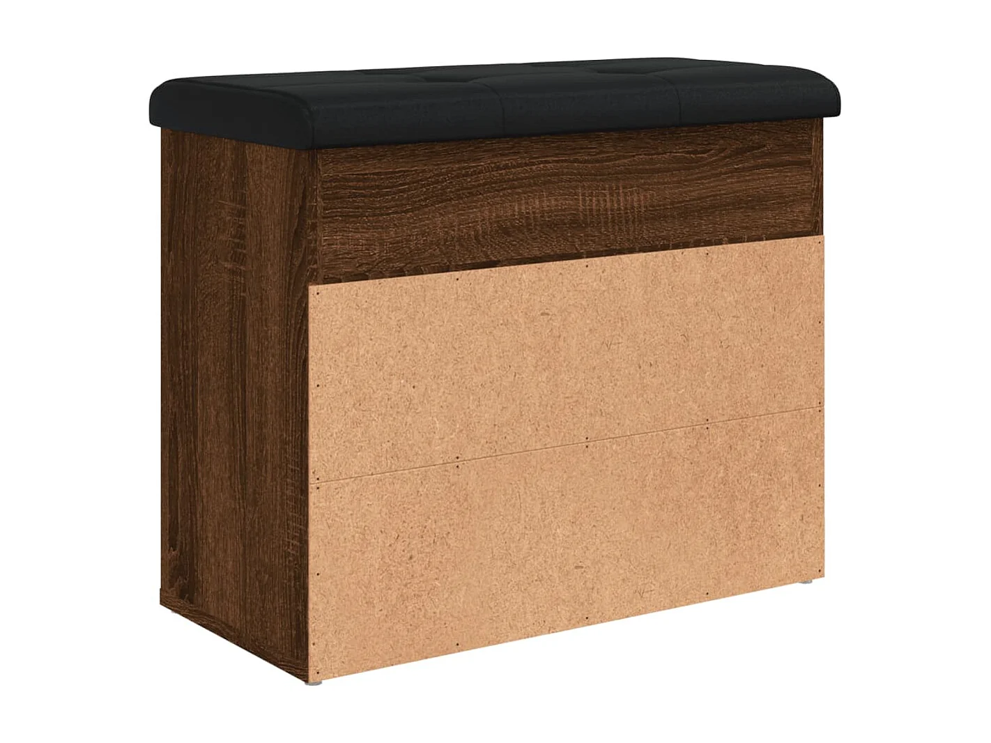 Panca Porta Scarpe Rovere Marrone 62x32x50cm Legno Multistrato